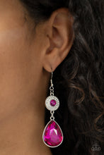 Load image into Gallery viewer, Collecting My Royalties - Pink Rhinestone Earrings Paparazzi Accessories