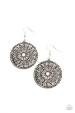 Load image into Gallery viewer, Spellbinding Botanicals - White Floral Earrings Paparazzi Accessories