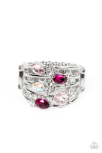 Load image into Gallery viewer, Ethereal Escapade - Pink Rhinestone Ring Paparazzi Accessories