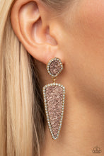 Load image into Gallery viewer, Druzy Desire - Gold Post Earrings Paparazzi Accessories