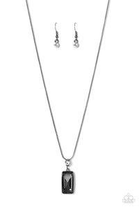 black,gunmetal,rhinestones,short necklace,Cosmic Curator - Black Gunmetal Rhinestone Necklace