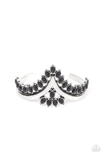 Load image into Gallery viewer, Teton Tiara - Black Stone Cuff Bracelet Paparazzi Accessories