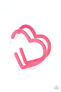 acrylic,hearts,hoops,Heart-Throbbing Twinkle - Pink