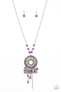autopostr_pinterest_58290,charm,hearts,key,Long Necklace,purple,Making Memories - Purple Necklace