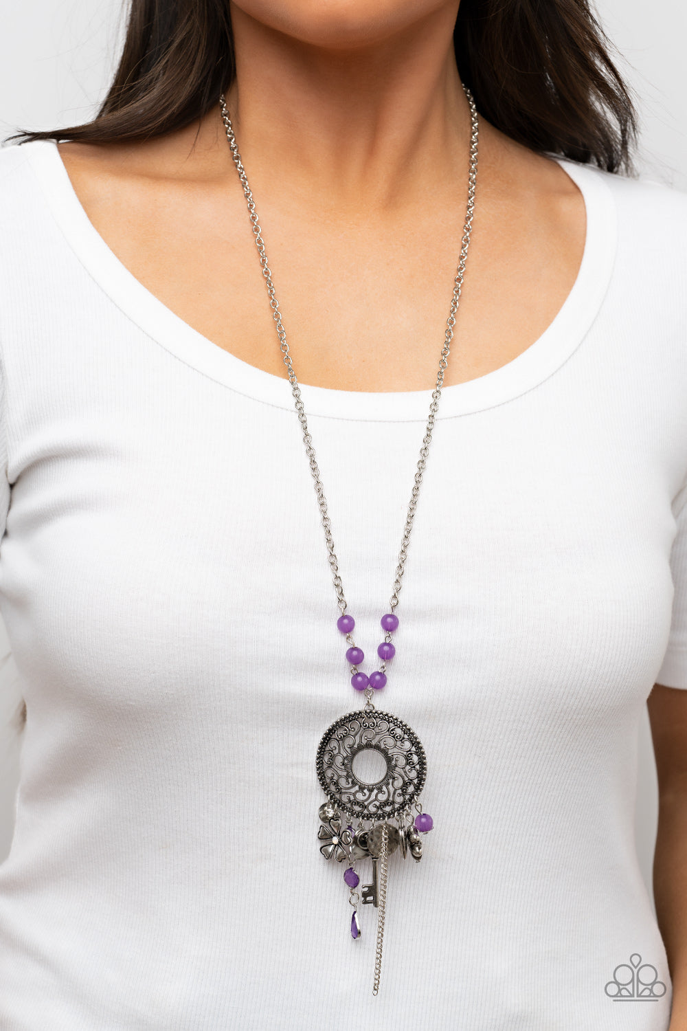 Making Memories - Purple Necklace Paparazzi Accessories