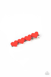 alligator clip,hearts,red,Sending You Love - Red