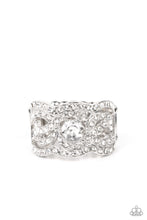 Load image into Gallery viewer, Doting On Dazzle White Rhinestone Ring Paparazzi Accessories