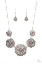 Load image into Gallery viewer, Marigold Meadows - Pink Floral Necklace Paparazzi Accessories