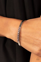 Load image into Gallery viewer, Gives Me the SHIMMERS - Pink Rhinestone Cuff Bracelet Paparazzi Accessories