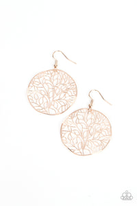 fishhook,rose gold,Autumn Harvest - Rose Gold Earrings