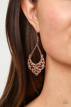 Load image into Gallery viewer, Sentimental Setting - Rose Gold Earrings Paparazzi Accessories