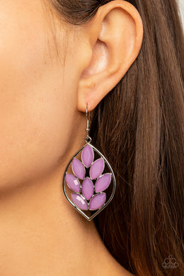 Glacial Glades - Purple Earrings Paparazzi Accessories