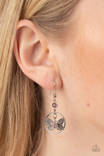 Load image into Gallery viewer, Fabulous Flutter - Pink Rhinestone Butterfly Earrings Paparazzi Accessories