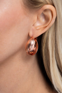 copper,hoops,Curvy and Worthy - Copper Hoop Earrings