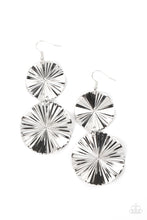 Load image into Gallery viewer, In Your Wildest FAN-tasy - Silver Earrings Paparazzi Accessories