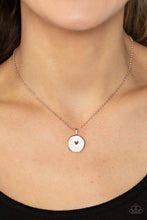 Load image into Gallery viewer, Do What You Love - Rose Gold Heart Necklace Paparazzi Accessories