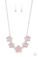 Load image into Gallery viewer, Garden Daydream - Pink Cat&#39;s Eye Necklace Paparazzi Accessories