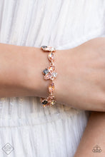 Load image into Gallery viewer, Colorful Captivation Rose Gold Rhinestone Bracelet Paparazzi Accessories