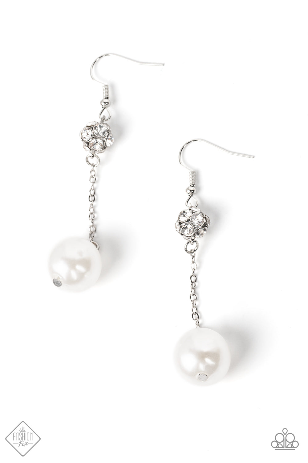 Fond of Baubles - White Pearl Earring Paparazzi Accessories – Jewels by Kala