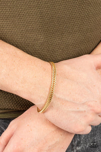 gold,magnetic,City Crusader - Gold Magnetic Bracelet