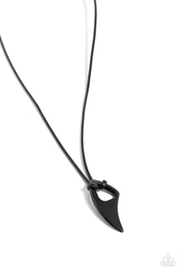 black,short necklace,urban,Summer Shark - Black Urban Necklace