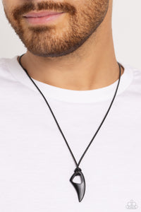 black,short necklace,urban,Summer Shark - Black Urban Necklace