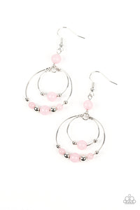 fishhook,pink,Eco Eden - Pink Earrings