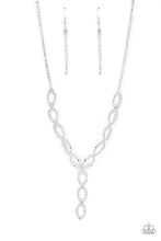 Load image into Gallery viewer, Infinitely Icy - White Rhinestone Necklace Paparazzi Accessories