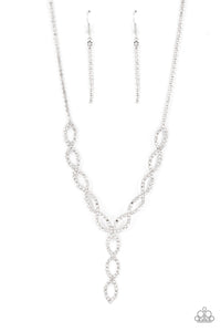 autopostr_pinterest_58290,rhinestones,short necklace,white,Infinitely Icy - White Rhinestone Necklace