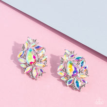 Load image into Gallery viewer, We All Scream for Ice QUEEN - Multi Rhinestone Post Earrings Paparazzi Accessories