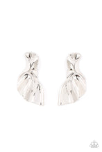 Load image into Gallery viewer, METAL-Physical Mood - Silver Post Earrings Paparazzi Accessories