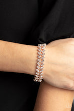 Load image into Gallery viewer, Seize the Sizzle - Rose Gold Rhinestone Bracelet Paparazzi Accessories