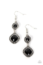 Load image into Gallery viewer, Modern Motives - Black Rhinestone Earrings Paparazzi Accessories