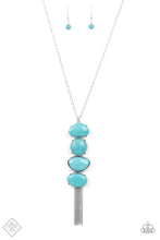 Load image into Gallery viewer, Hidden Lagoon - Blue Turquoise Stone Necklace Paparazzi Accessories