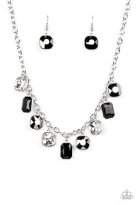autopostr_pinterest_58290,hematite,rhinestones,short necklace,silver,Best Decision Ever - Silver Hematite Rhinestone Necklace