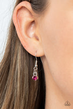 Load image into Gallery viewer, Razor-Sharp Refinement - Pink Rhinestone Necklace Paparazzi Accessories