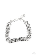 Load image into Gallery viewer, Icy Impact - Silver Rhinestone Bracelet Paparazzi Accessories