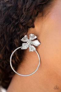 floral,life of the party,post,Buttercup Bliss Silver Floral Post Earring