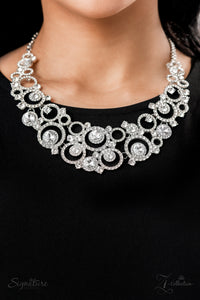 2022 Zi Collection,rhinestones,short necklace,white,The Jennifer Zi Collection Necklace