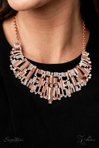2022 Zi Collection,autopostr_pinterest_58290,copper,rhinestones,short necklace,The Deborah Zi Collection Necklace