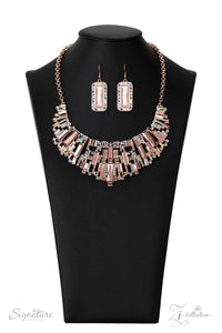 2022 Zi Collection,autopostr_pinterest_58290,copper,rhinestones,short necklace,The Deborah Zi Collection Necklace