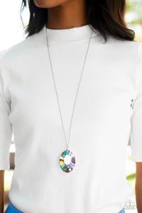 autopostr_pinterest_58290,iridescent,long necklace,rhinestones,Celestial Essence - Multi Iridescent Rhinestone Necklace