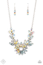Load image into Gallery viewer, Celestial Cruise Multi Iridescent Rhinestone Necklace Paparazzi Accessories