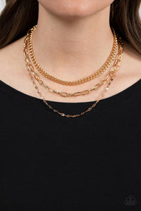 autopostr_pinterest_58290,gold,short necklace,Galvanized Grit - Gold Necklace