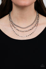 Load image into Gallery viewer, Galvanized Grit - Silver Necklace Paparazzi Accessories