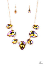 Load image into Gallery viewer, Otherworldly Opulence - Multi Oil Spill Rhinestone Necklace Paparazzi Accessories