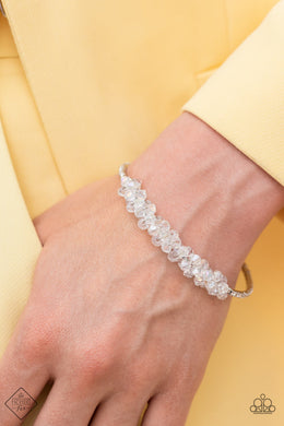 Baubly Personality White Bracelet Paparazzi Accessories