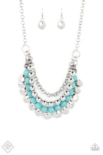 Load image into Gallery viewer, Leave Her Wild Blue Stone Necklace Paparazzi Accessories