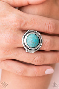blue,crackle stone,turquoise,wide back,Drive You Wild Blue Turquoise Ring