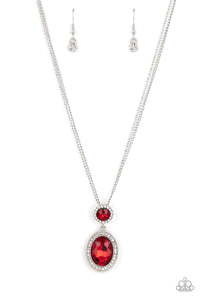 autopostr_pinterest_58290,red,rhinestones,short necklace,Castle Diamonds - Red Rhinestone Necklace